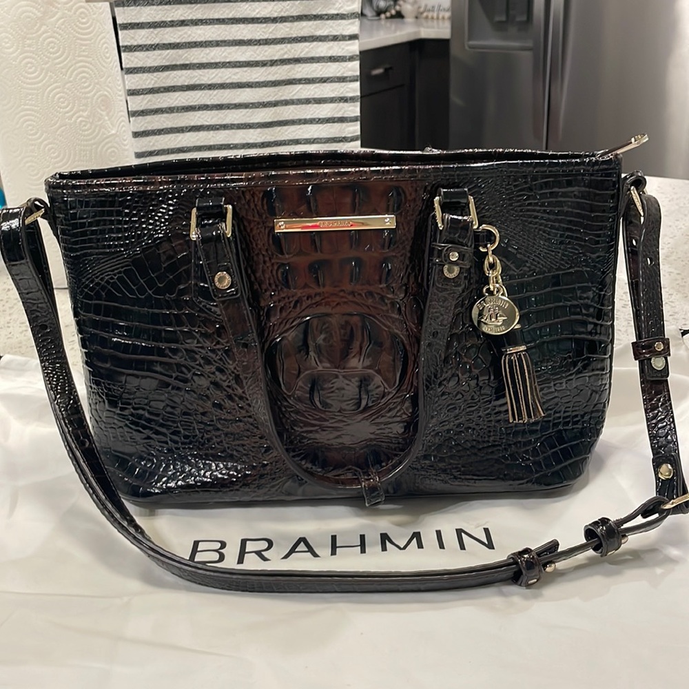 Brahmin Mini Asher purse - Dark Brown